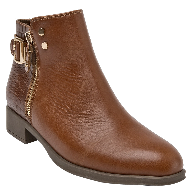 BOTIN CUERO MUJER 16 HRS - J071 | MARRON OSCURO - 6