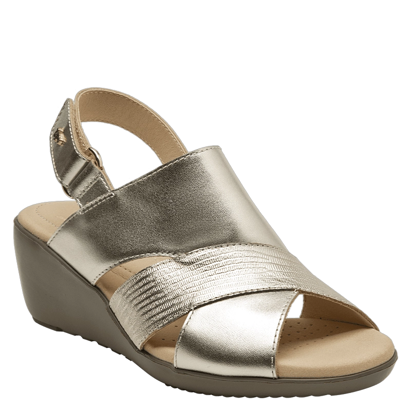 SANDALIA CASUAL MUJER 16 HRS - G029 | DORADO - 1