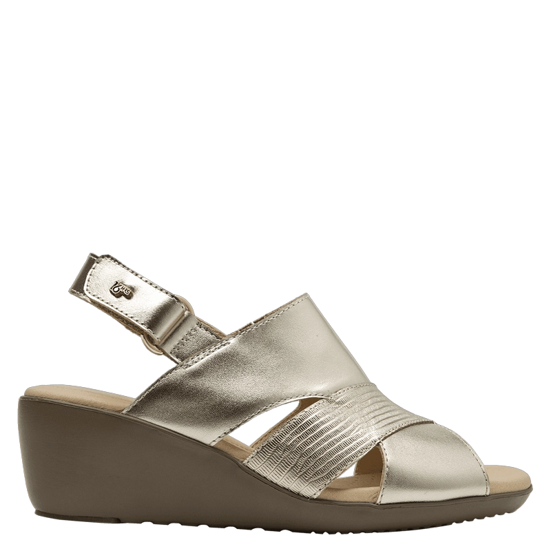 SANDALIA CASUAL MUJER 16 HRS - G029 | DORADO - 2