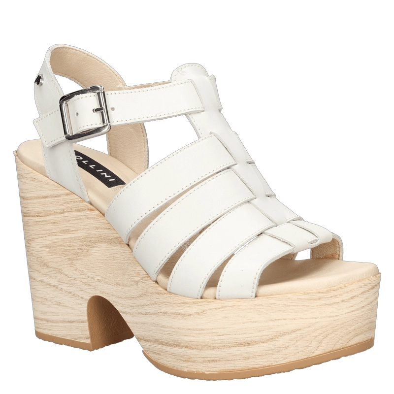 SANDALIA CASUAL MUJER POLLINI - I196 | BLANCO - 2