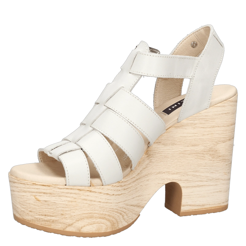 SANDALIA CASUAL MUJER POLLINI - I196 | BLANCO - 5
