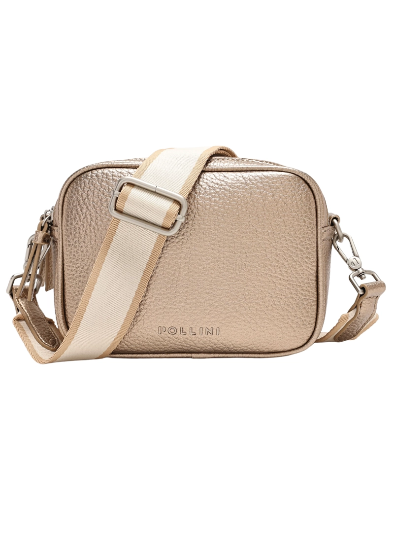 BANDOLERA CASUAL MUJER POLLINI - POM0095 | DORADO - 1