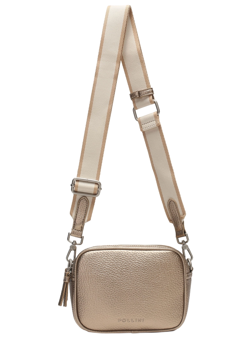 BANDOLERA CASUAL MUJER POLLINI - POM0095 | DORADO - 3