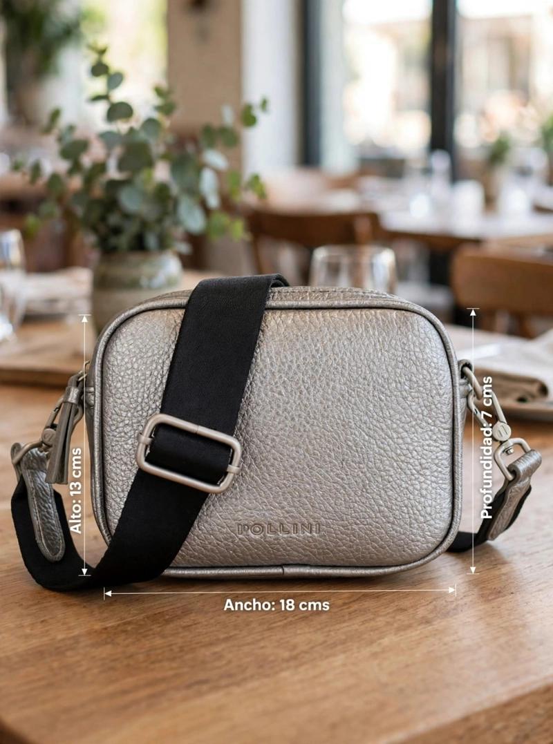 BANDOLERA CASUAL MUJER POLLINI - POM0095 | GRIS - 2