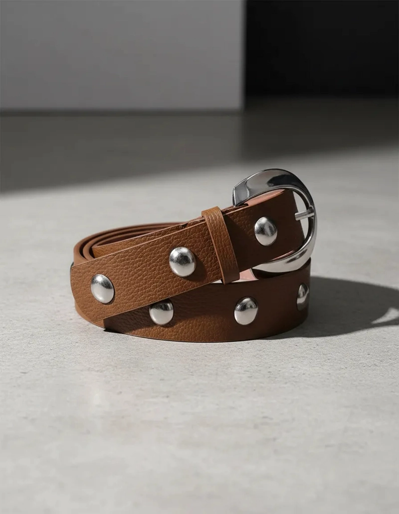 CINTURON MUJER TACHAS POLLINI - POM038X | MARRON - 1
