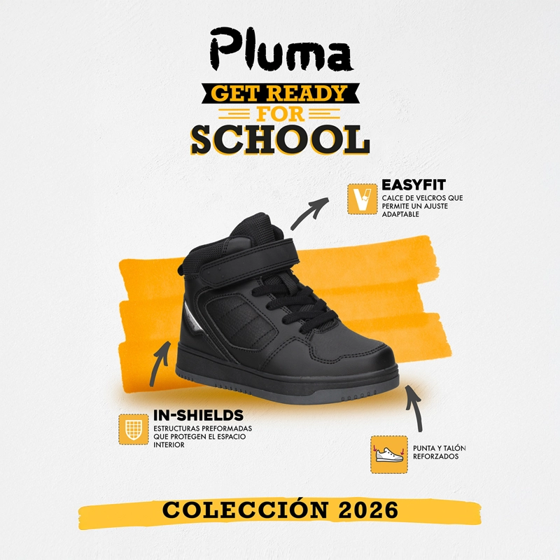 ZAPATILLA ESCOLAR NIÑO PLUMA - PLB020A - 3