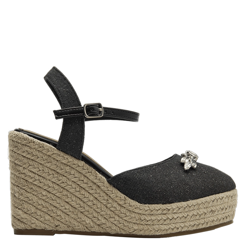 ALPARGATA CASUAL MUJER BRUNO ROSSI - BRM0073 | NEGRO - 1