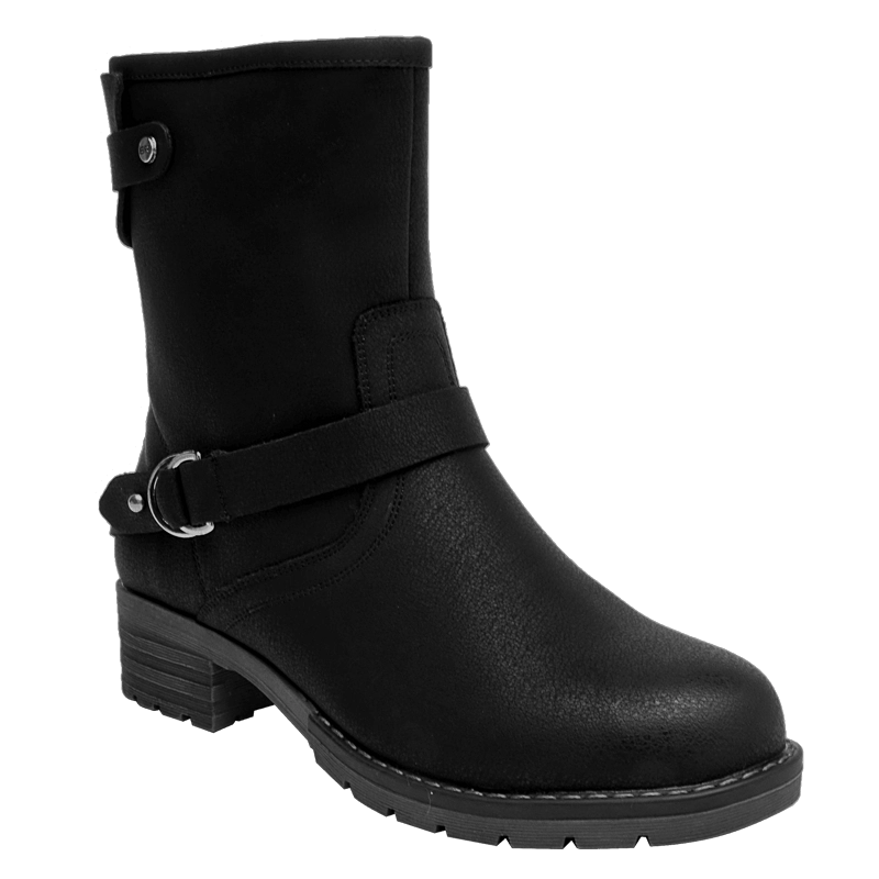 BOTIN CASUAL MUJER BRUNO ROSSI - L709 | NEGRO - 1