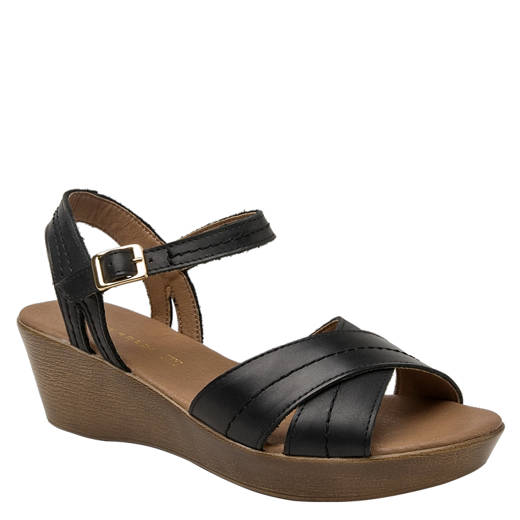 SANDALIA CASUAL MUJER BRUNO ROSSI - K683 | NEGRO - 1