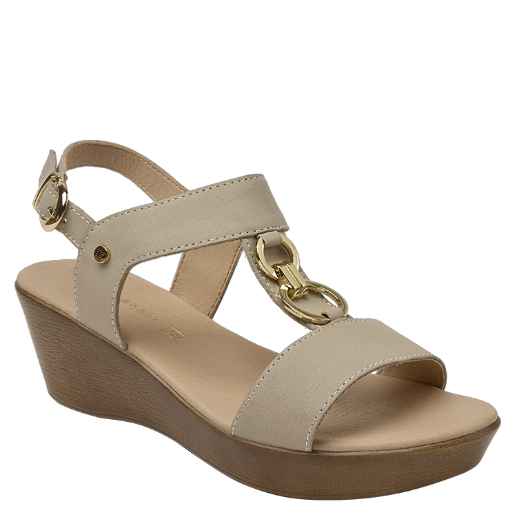 SANDALIA CASUAL MUJER BRUNO ROSSI - K684 | BEIGE - 1