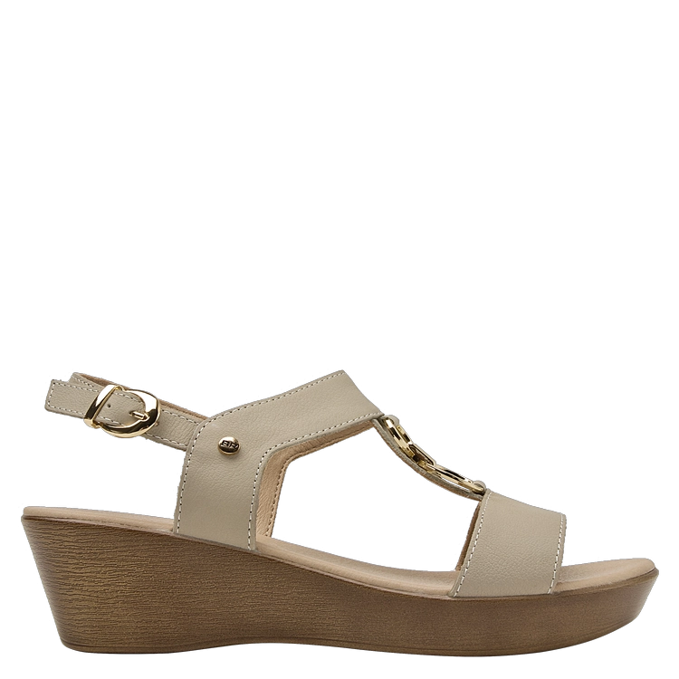 SANDALIA CASUAL MUJER BRUNO ROSSI - K684 | BEIGE - 2