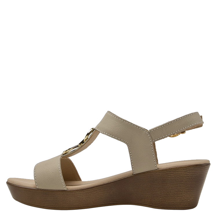 SANDALIA CASUAL MUJER BRUNO ROSSI - K684 | BEIGE - 4