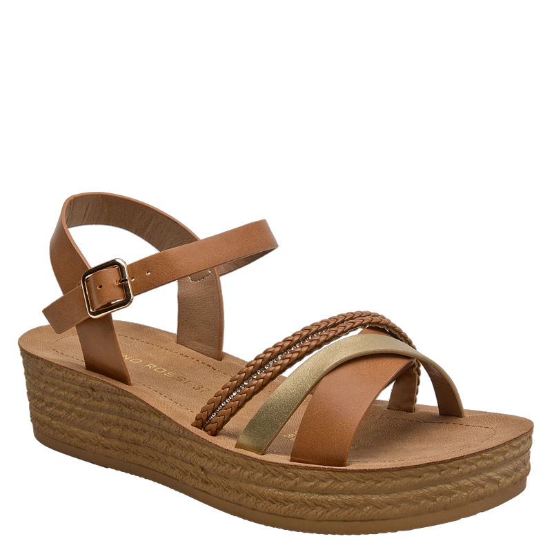 SANDALIA CASUAL MUJER BRUNO ROSSI - BRM0112 | MARRON CLARO - 2