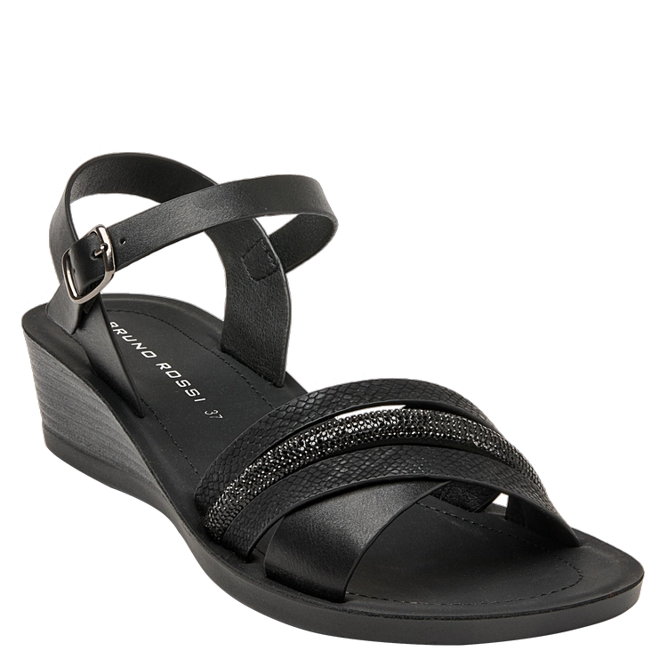 SANDALIA CASUAL MUJER BRUNO ROSSI - K707 | NEGRO - 2