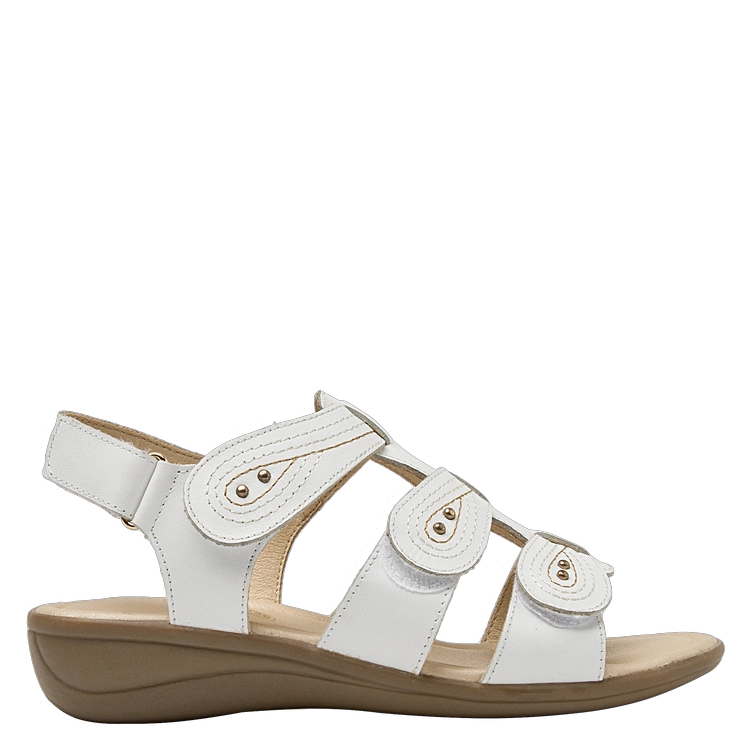SANDALIA CASUAL MUJER BRUNO ROSSI - K691 | BLANCO - 2