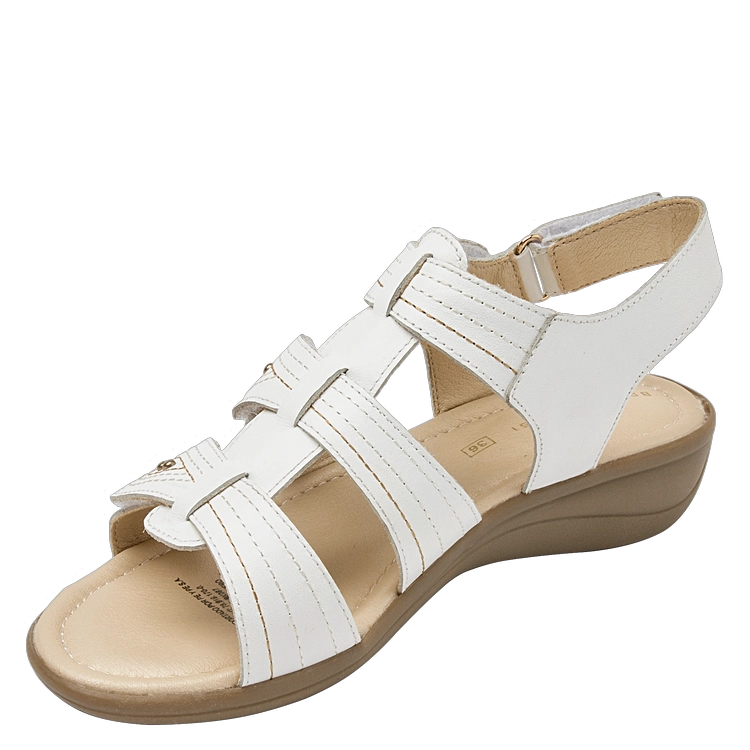 SANDALIA CASUAL MUJER BRUNO ROSSI - K691 | BLANCO - 5