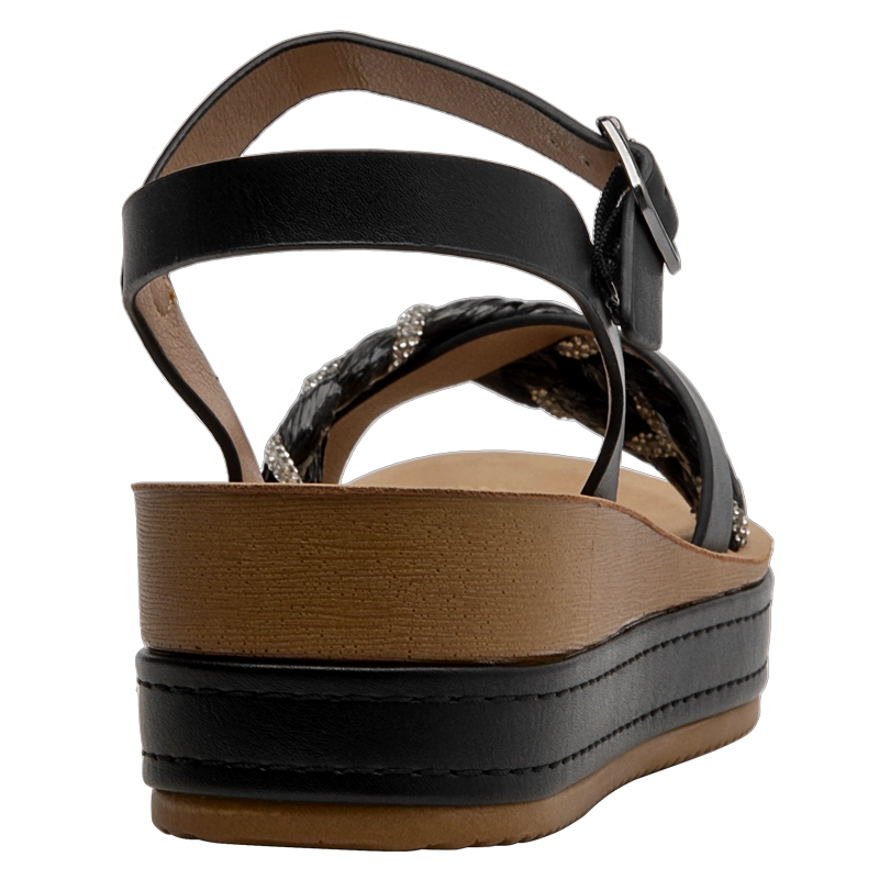 SANDALIA CASUAL MUJER BRUNO ROSSI - BRM0177 | NEGRO - 3