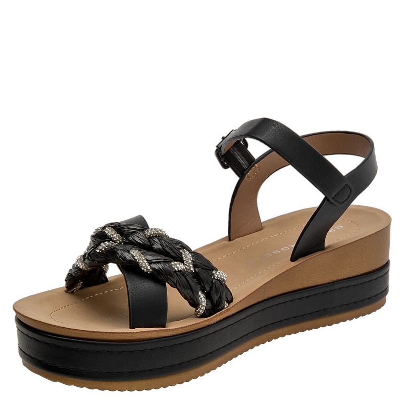 SANDALIA CASUAL MUJER BRUNO ROSSI - BRM0177 | NEGRO - 5