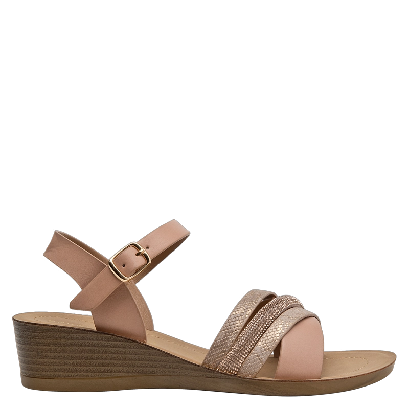 SANDALIA CASUAL MUJER BRUNO ROSSI - K707 | BEIGE - 1