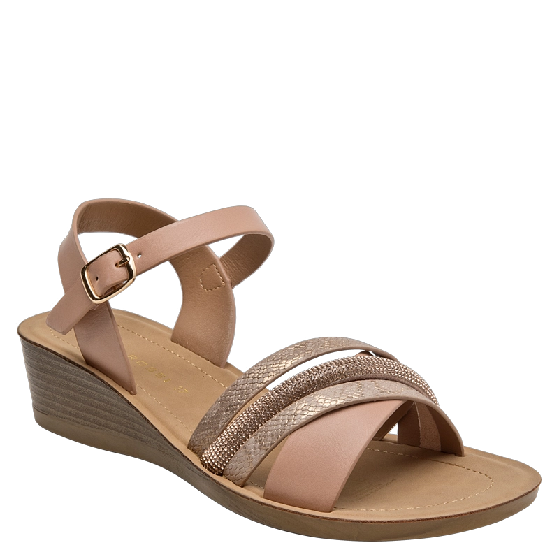 SANDALIA CASUAL MUJER BRUNO ROSSI - K707 | BEIGE - 2