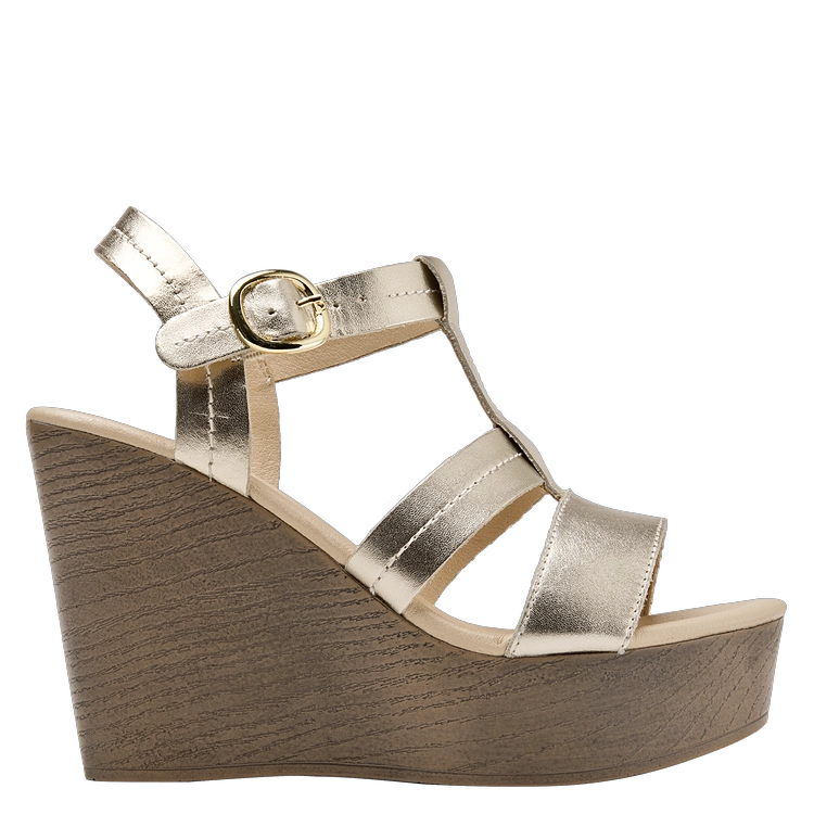 SANDALIA CASUAL MUJER BRUNO ROSSI - K696 | DORADO - 2