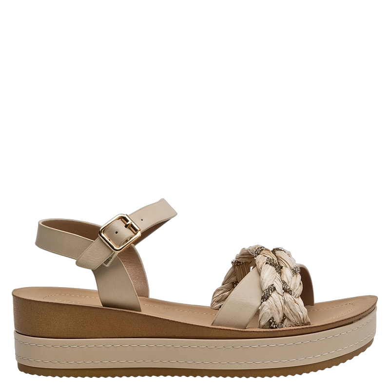 SANDALIA CASUAL MUJER BRUNO ROSSI - BRM0177 | BEIGE - 1