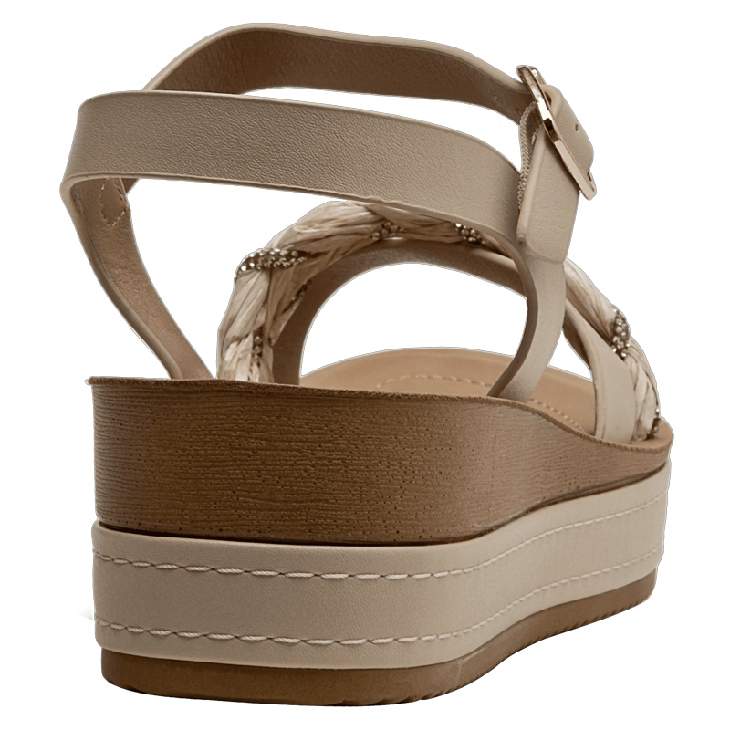 SANDALIA CASUAL MUJER BRUNO ROSSI - BRM0177 | BEIGE - 3