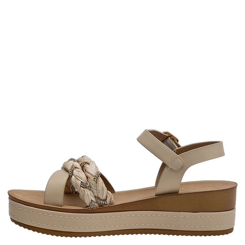 SANDALIA CASUAL MUJER BRUNO ROSSI - BRM0177 | BEIGE - 4