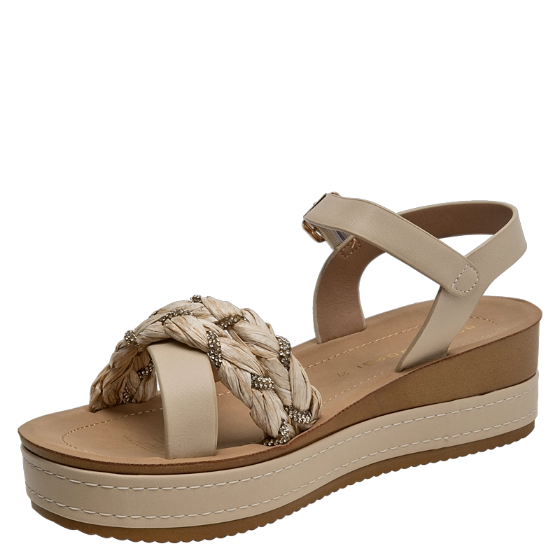 SANDALIA CASUAL MUJER BRUNO ROSSI - BRM0177 | BEIGE - 5