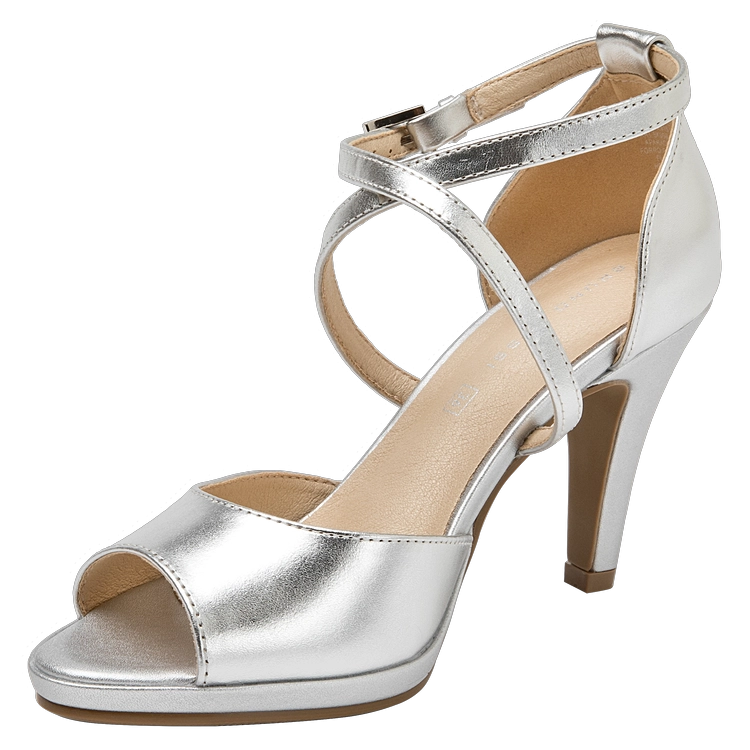 SANDALIA VESTIR MUJER BRUNO ROSSI - K697 | PLATEADO - 5
