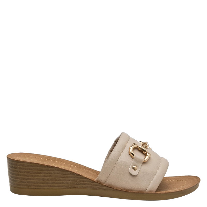 SANDALIA CASUAL MUJER BRUNO ROSSI - BRM0114 | BEIGE - 1