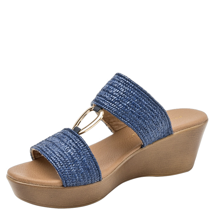 SANDALIA CASUAL MUJER BRUNO ROSSI - K685 | AZUL - 5