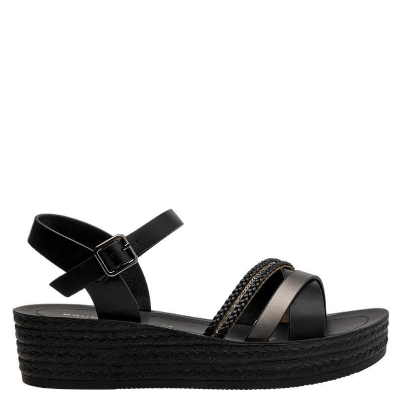SANDALIA CASUAL MUJER BRUNO ROSSI - BRM0112 | NEGRO - 1