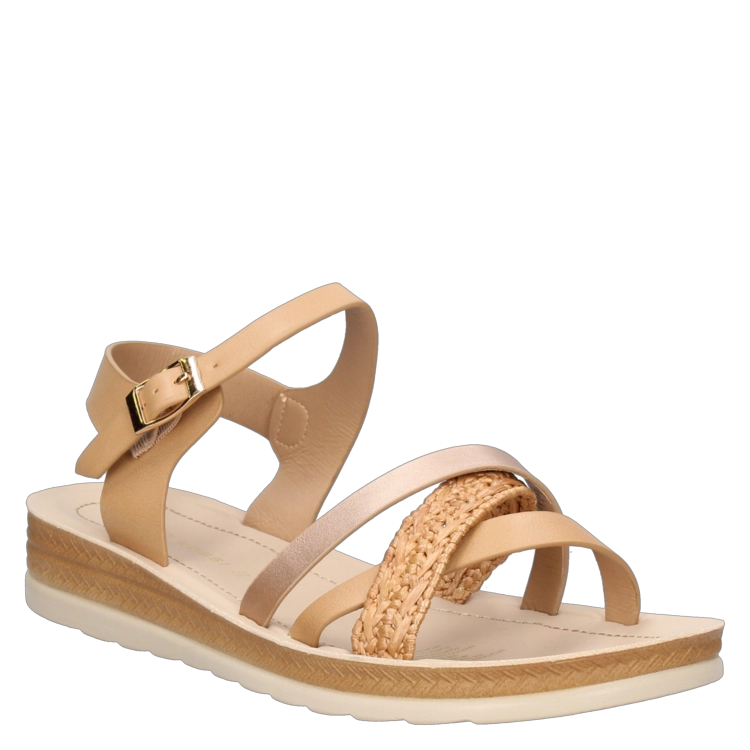 SANDALIA CASUAL MUJER BRUNO ROSSI - I818 | BEIGE - 1