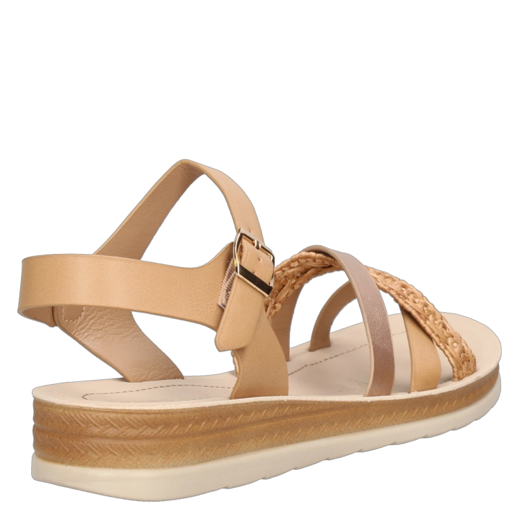 SANDALIA CASUAL MUJER BRUNO ROSSI - I818 | BEIGE - 3
