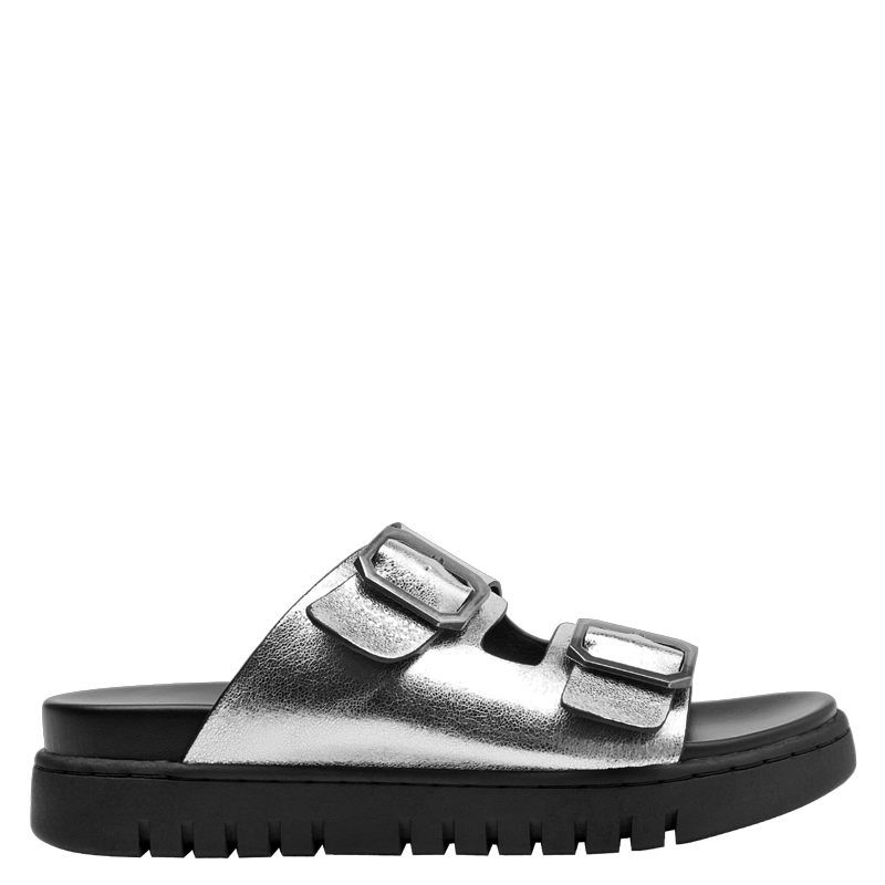 SANDALIA CASUAL MUJER BRUNO ROSSI - BRM0140 | PLATEADO - 1