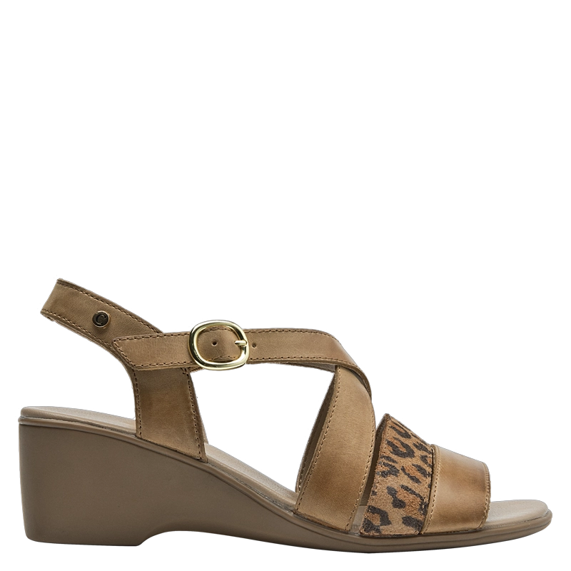 SANDALIA CASUAL MUJER BRUNO ROSSI - BRM0010 | MARRON CLARO - 1