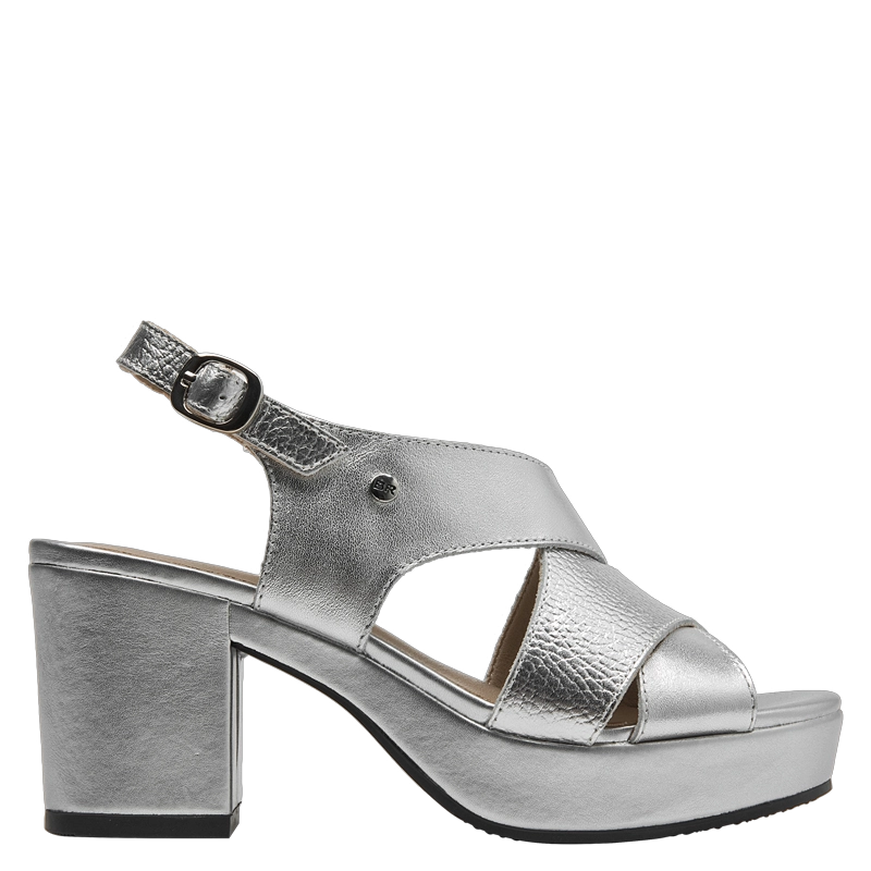 SANDALIA FORMAL MUJER BRUNO ROSSI - BRM0012 | PLATEADO - 1