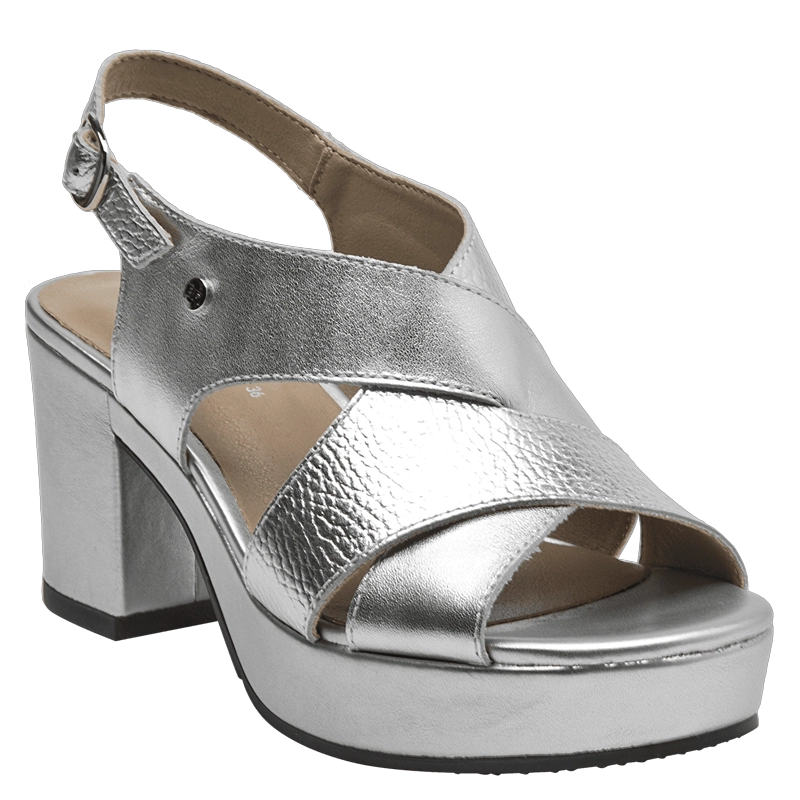 SANDALIA FORMAL MUJER BRUNO ROSSI - BRM0012 | PLATEADO - 2