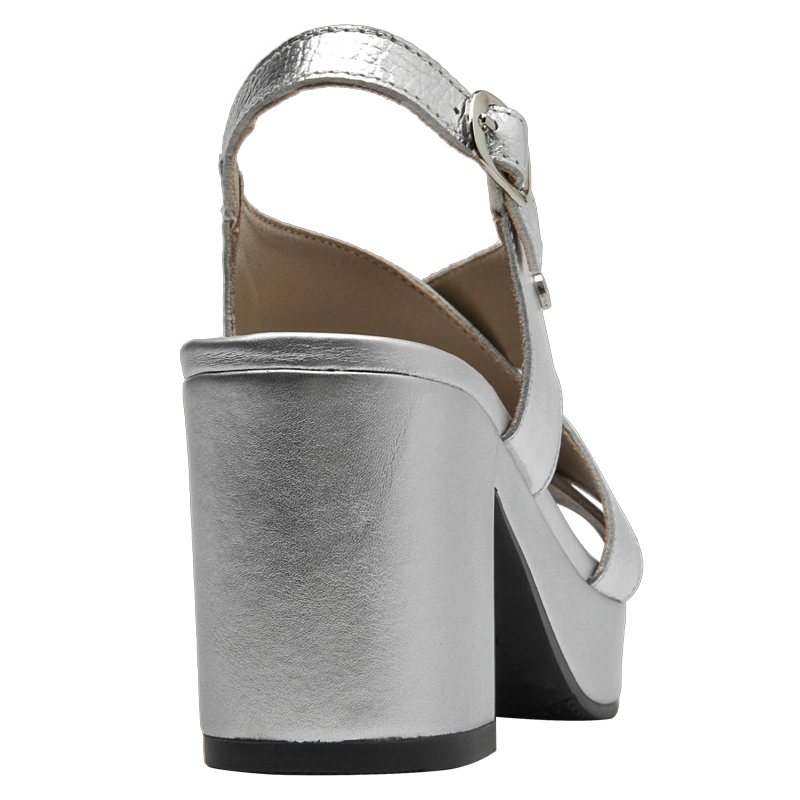 SANDALIA FORMAL MUJER BRUNO ROSSI - BRM0012 | PLATEADO - 3