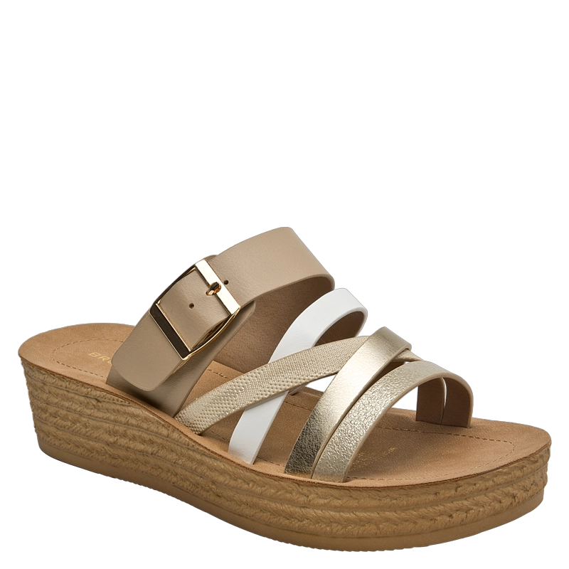 SANDALIA CASUAL MUJER BRUNO ROSSI - BRM0113 | BEIGE - 2