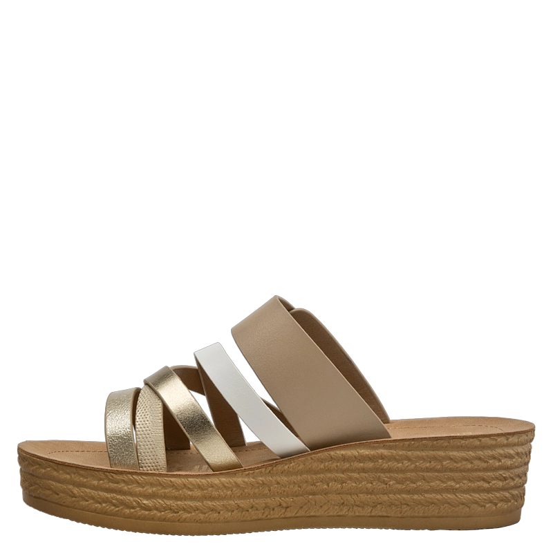 SANDALIA CASUAL MUJER BRUNO ROSSI - BRM0113 | BEIGE - 4