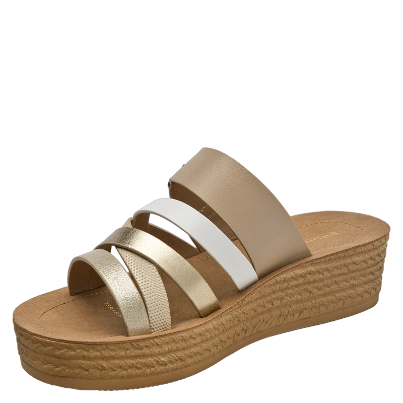 SANDALIA CASUAL MUJER BRUNO ROSSI - BRM0113 | BEIGE - 5