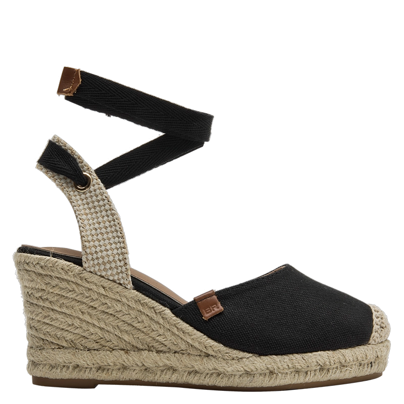 ALPARGATA CASUAL MUJER BRUNO ROSSI - BRM0072 | NEGRO - 1