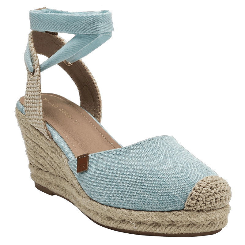 ALPARGATA CASUAL MUJER BRUNO ROSSI - BRM0072 | CELESTE - 2