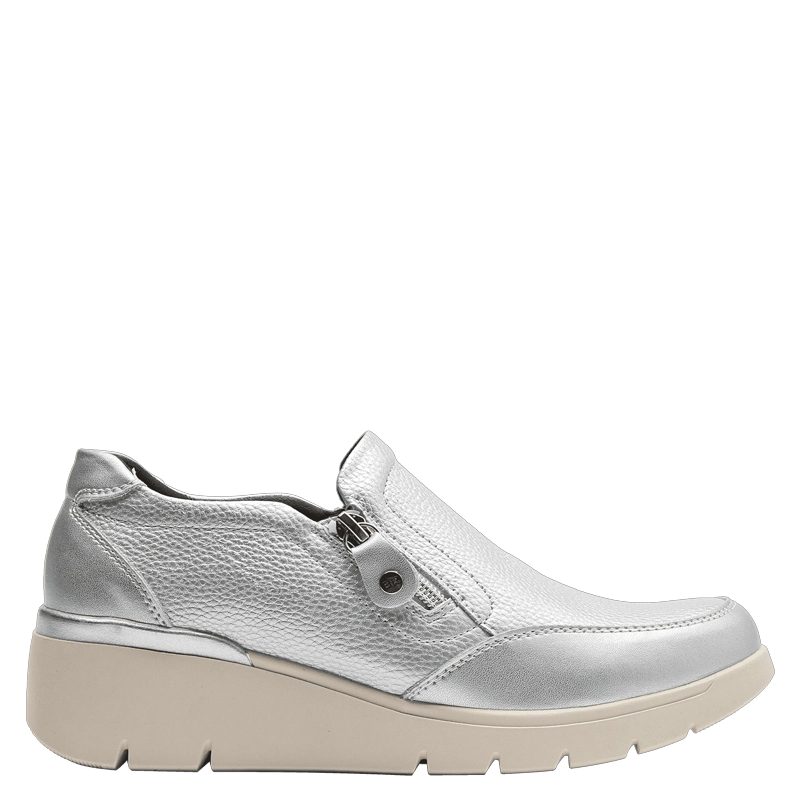 ZAPATO CASUAL MUJER BRUNO ROSSI - L698 | PLATEADO - 1
