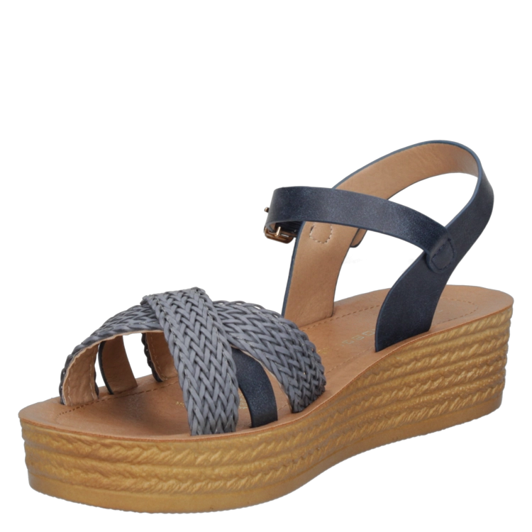 SANDALIA CASUAL MUJER BRUNO ROSSI - G644 | AZUL OSCURO - 5