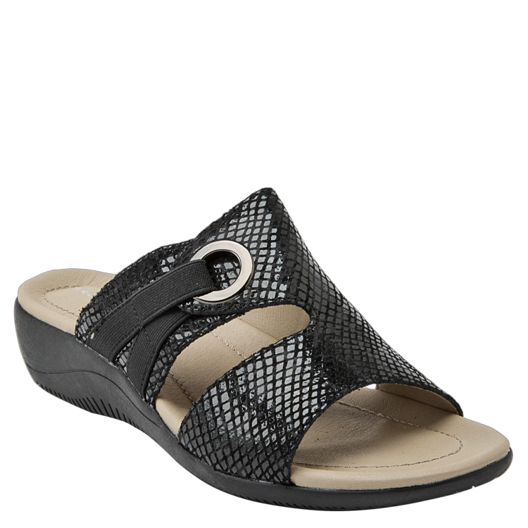SANDALIA CASUAL MUJER BRUNO ROSSI - G612 | GRIS OSCURO - 2