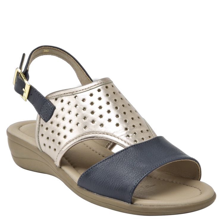 SANDALIA CASUAL MUJER BRUNO ROSSI - I752 | AZUL - 1