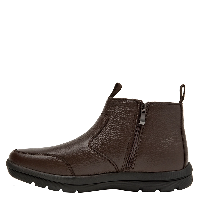 BOTIN CHELSEA CUERO HOMBRE 16 HRS - J122 | MARRON OSCURO - 4